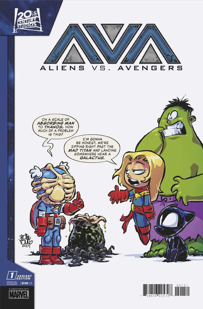 Aliens vs Avengers #1 Skottie Young Variant