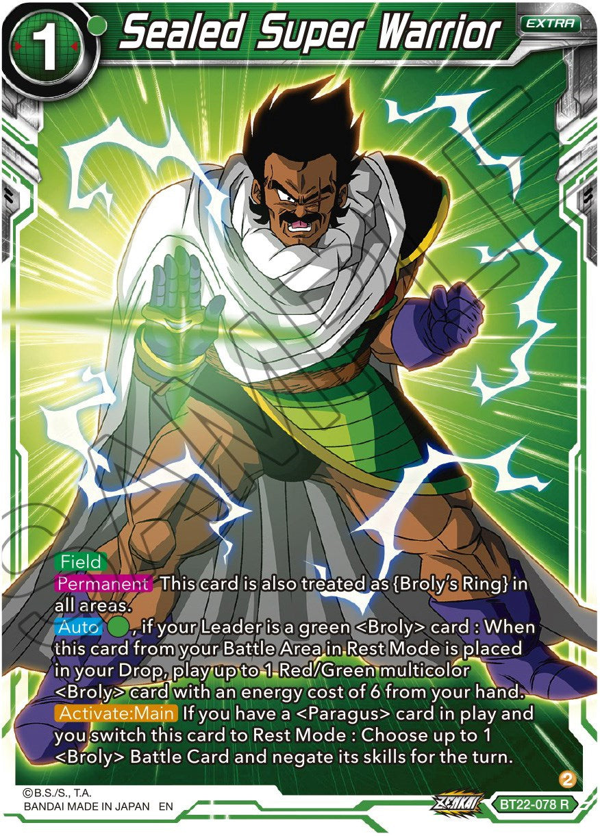 Sealed Super Warrior (BT22-078) [Critical Blow]