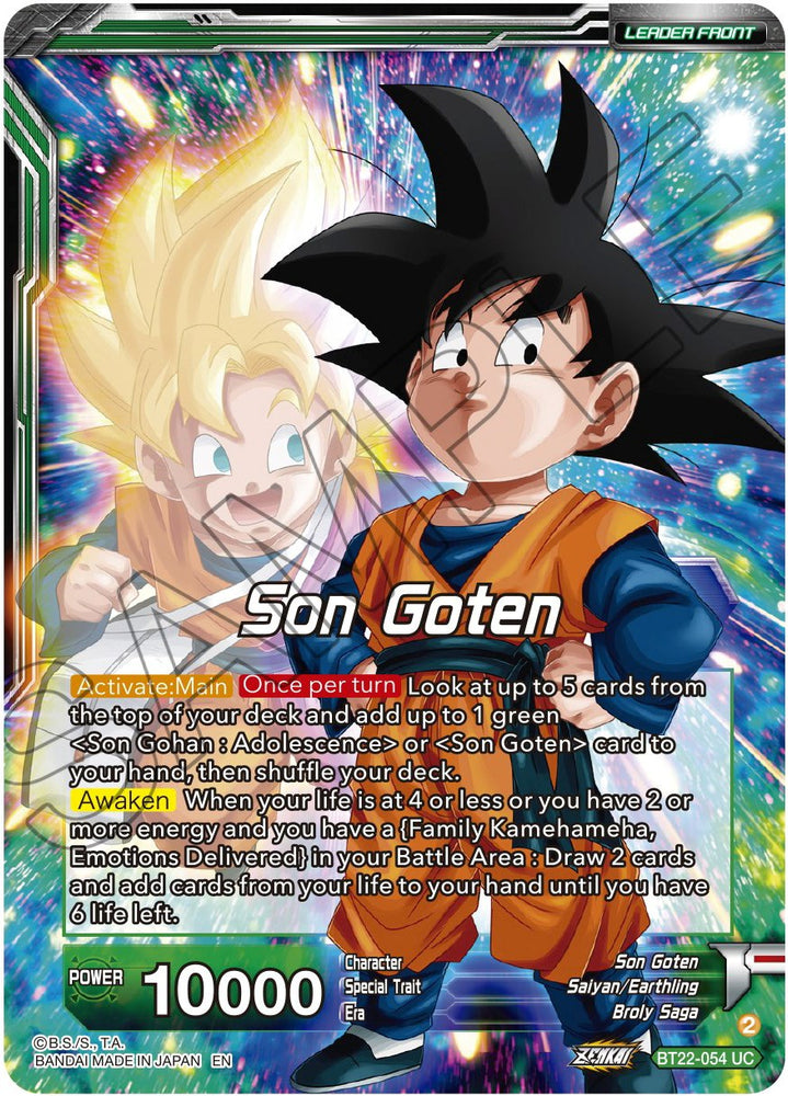 Son Goten // SS Son Gohan & SS Son Goten, Brothers (BT22-054) [Critical Blow]