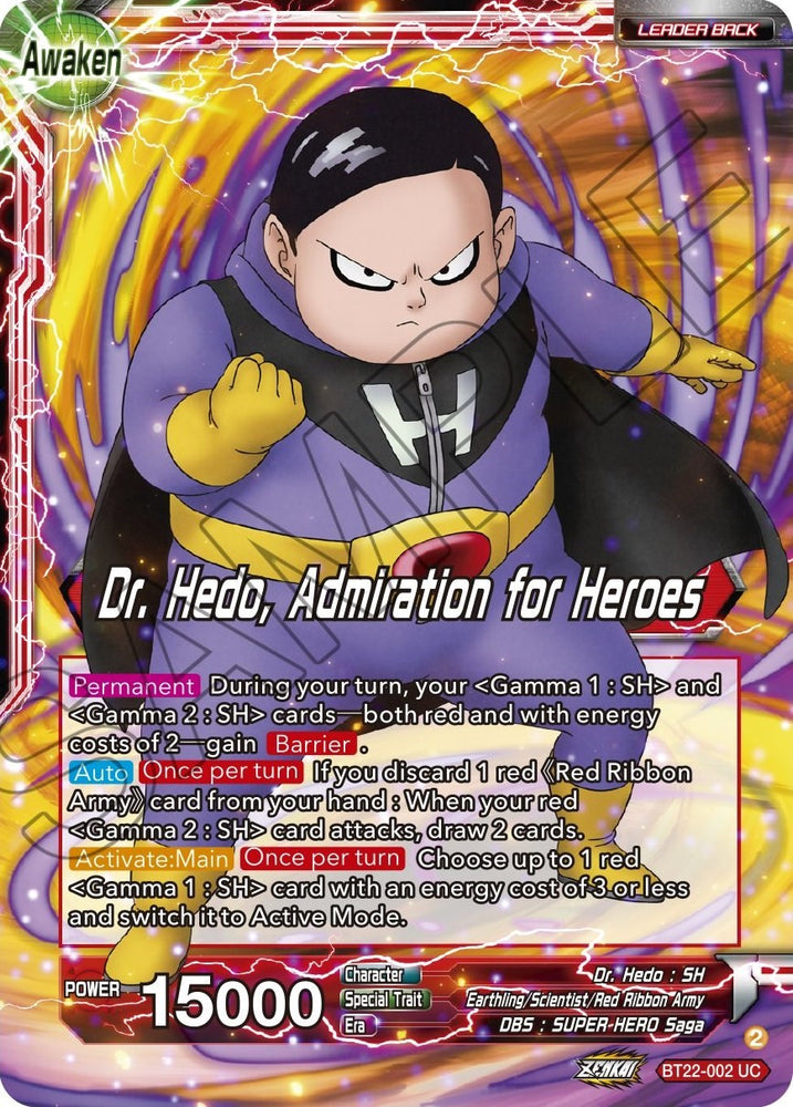 Dr. Hedo // Dr Hedo, Admiration for Heroes (BT22-002) [Critical Blow]