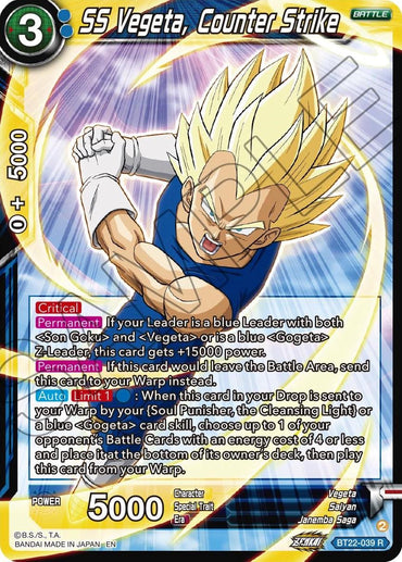 SS Vegeta, Counter Strike (BT22-039) [Critical Blow]