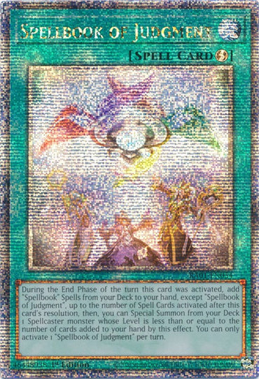 Spellbook of Judgment [RA01-EN054] Quarter Century Secret Rare