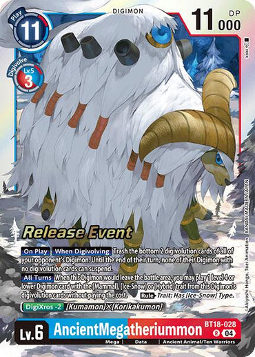 AncientMegatheriummon [BT18-028] [Release Special Booster Ver.2.0 Promos]