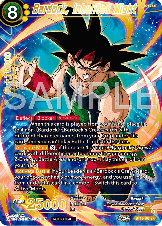 Bardock, Inherited Might (Championship 2024 Finals Pack) (Gold Stamped) (BT18-107) [Tournament Promotion Cards]