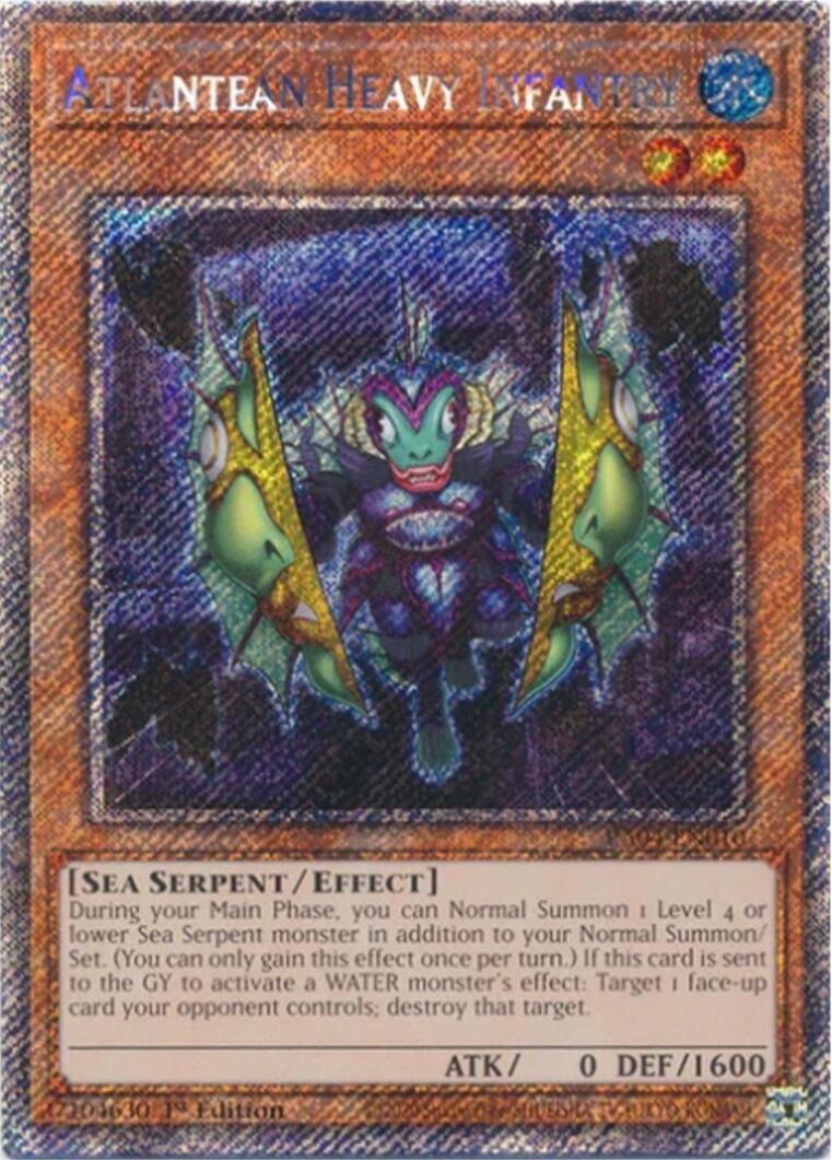 Atlantean Heavy Infantry [RA04-EN010] Platinum Secret Rare