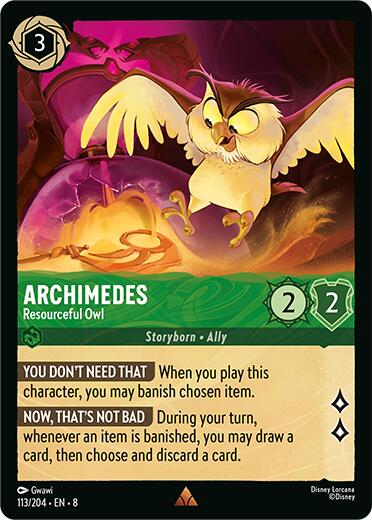 Archimedes - Resourceful Owl (113/204) [Reign of Jafar]