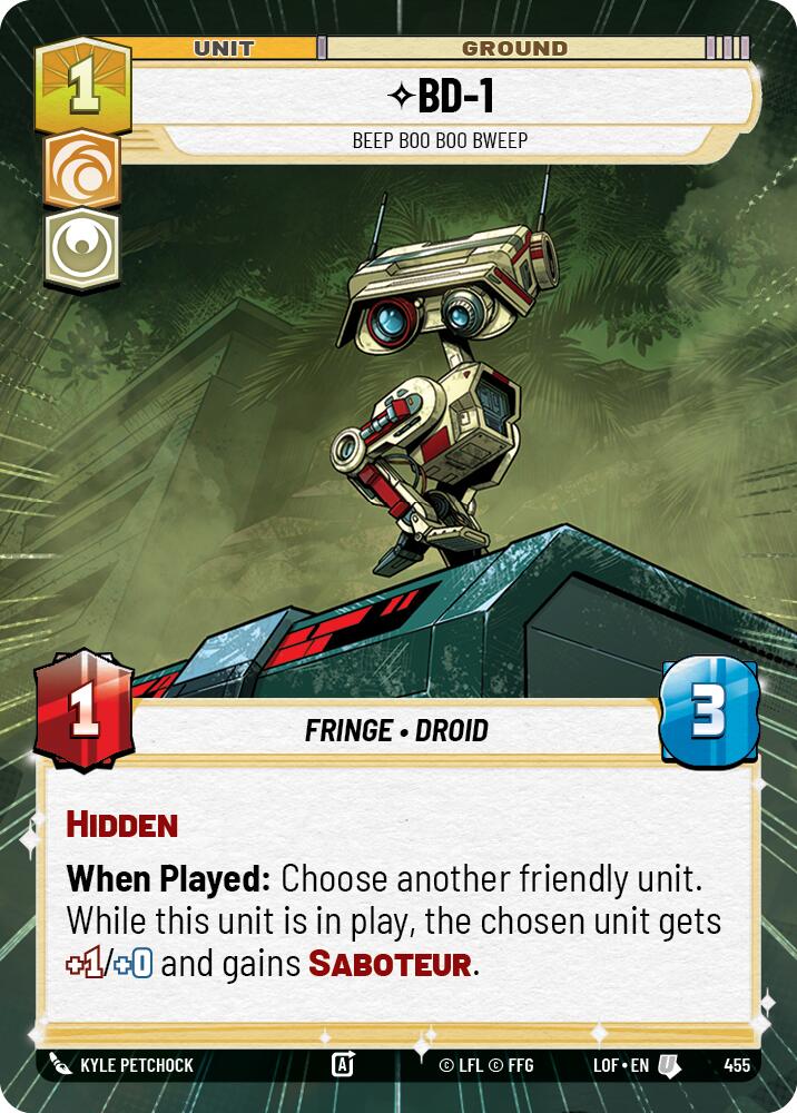 BD-1 - Beep Boo Boo Bweep (455) (Hyperspace) (455) [Legends of the Force]