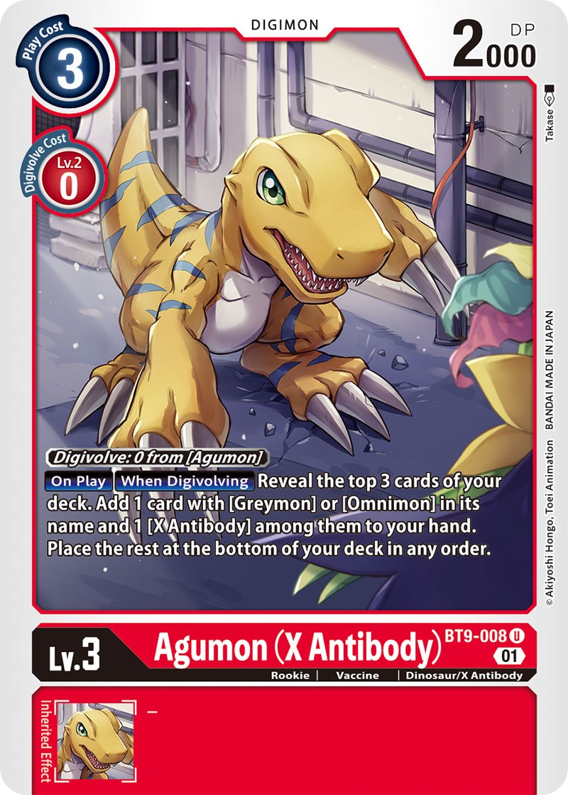 Agumon (X Antibody) [BT9-008] [X Record]