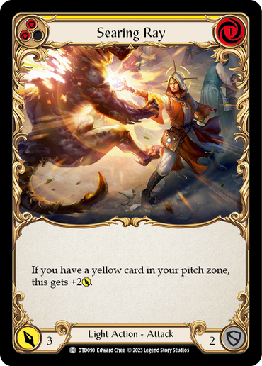 Searing Ray (Yellow) [DTD098] (Dusk Till Dawn)  Rainbow Foil