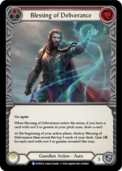 Blessing of Deliverance (Red) [U-WTR054] (Welcome to Rathe Unlimited)  Unlimited Rainbow Foil