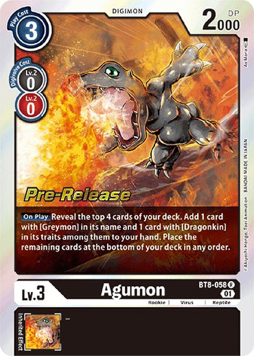 Agumon [BT8-058] [New Awakening Pre-Release Cards]