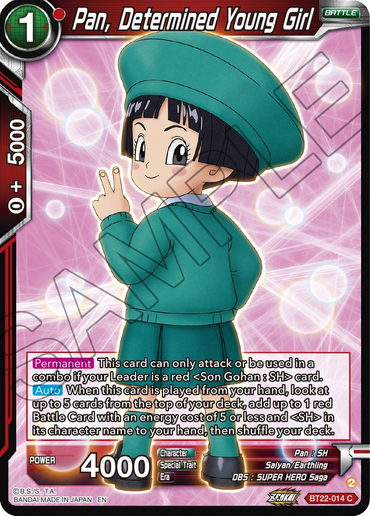 Pan, Determined Young Girl (BT22-014) [Critical Blow]