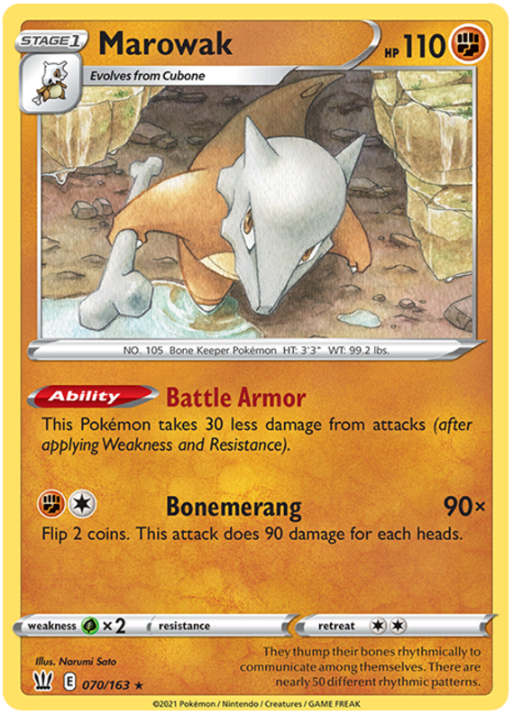 Marowak (070/163) [Sword & Shield: Battle Styles]