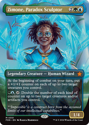 Zimone, Paradox Sculptor (Borderless) [Foundations]