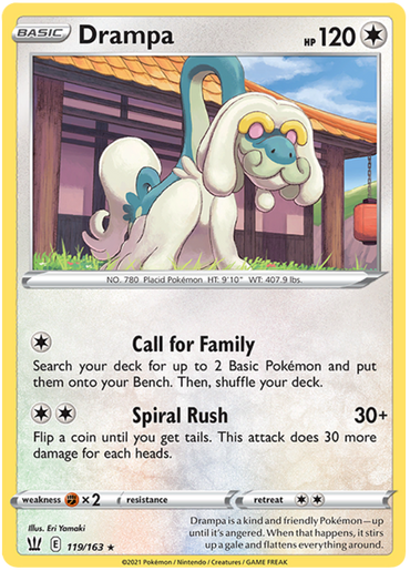 Drampa (119/163) [Sword & Shield: Battle Styles]