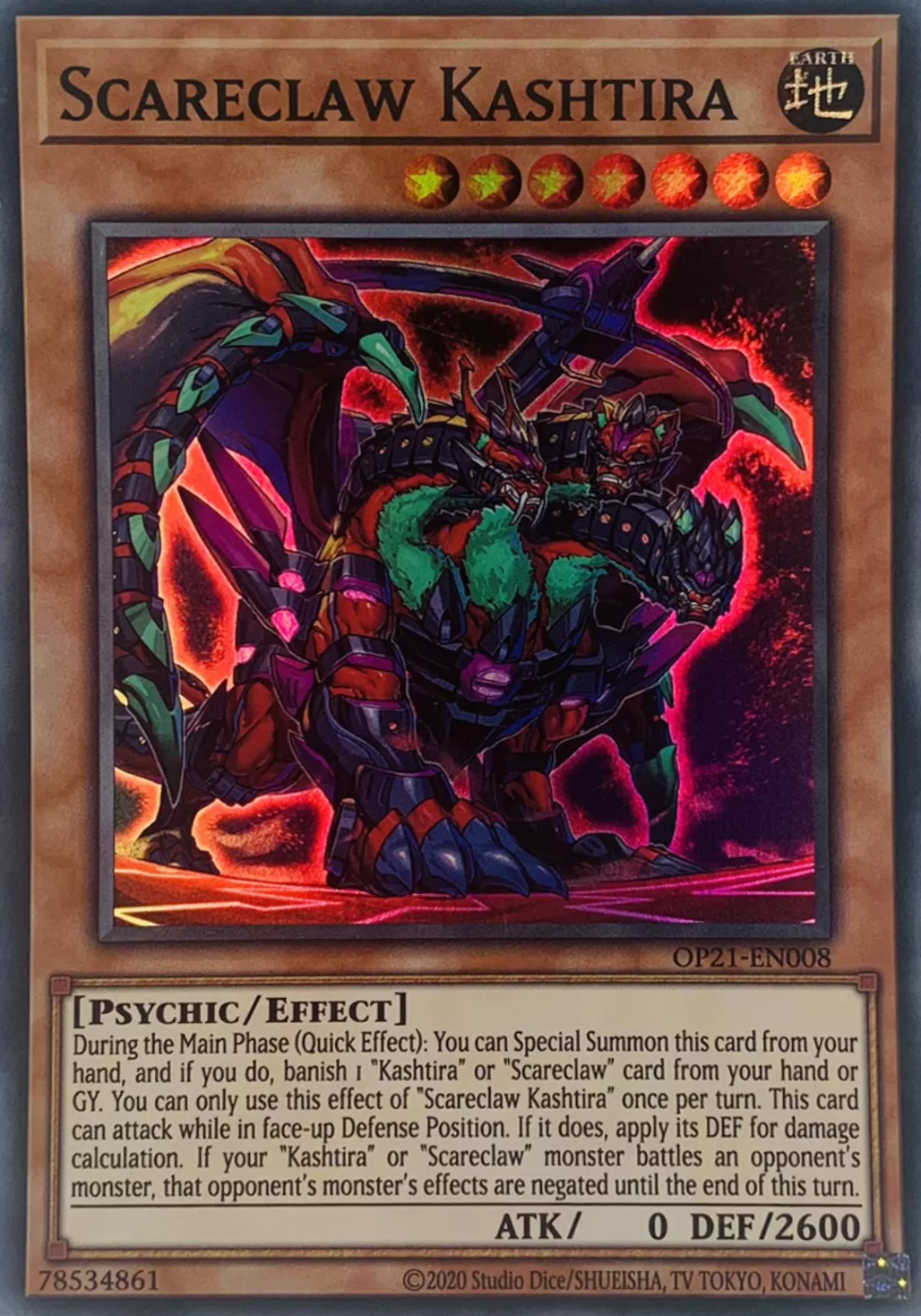 Scareclaw Kashtira [OP21-EN008] Super Rare