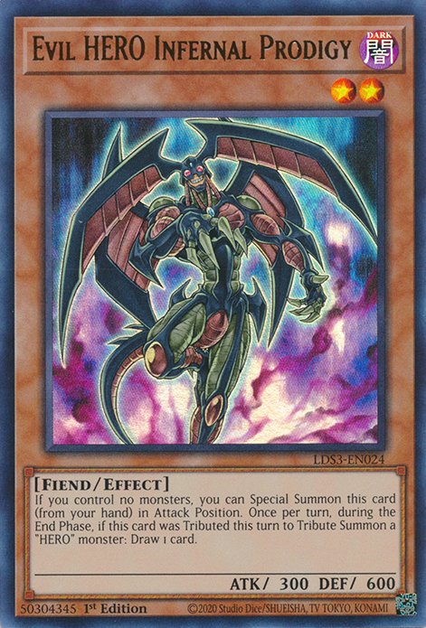 Evil HERO Infernal Prodigy [LDS3-EN024] Ultra Rare