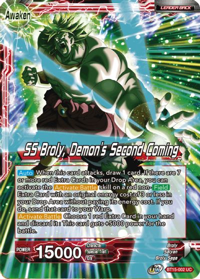 Broly // SS Broly, Demon's Second Coming (BT15-002) [Saiyan Showdown]