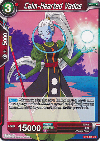 Calm-Hearted Vados (BT1-009) [Galactic Battle]