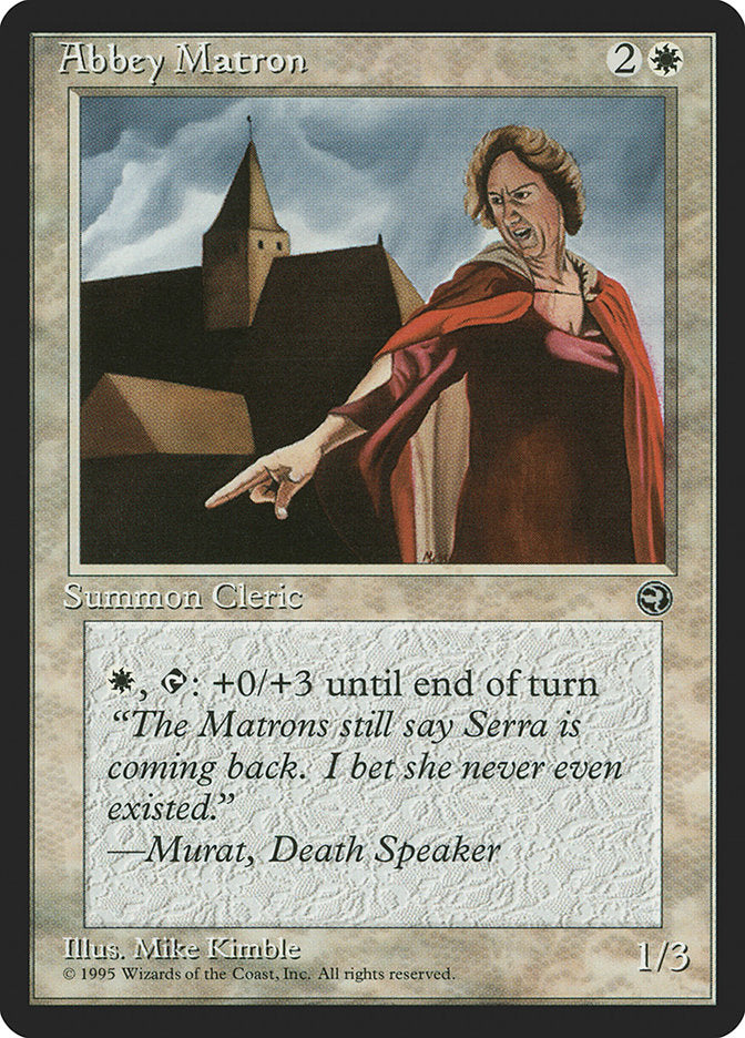 Abbey Matron (Murat Flavor Text) [Homelands]