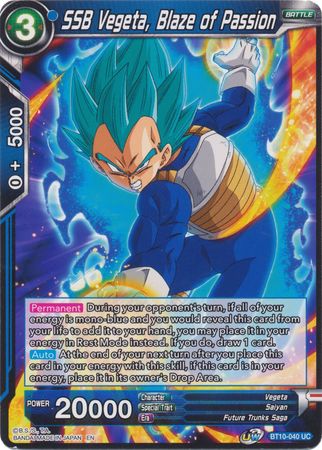 SSB Vegeta, Blaze of Passion (BT10-040) [Revision Pack 2020]