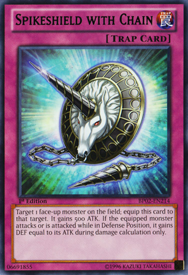 Spikeshield with Chain [BP02-EN214] Mosaic Rare