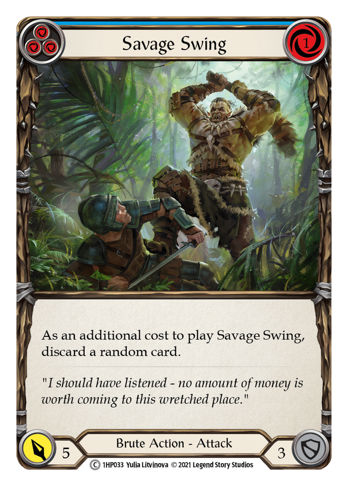 Savage Swing (Blue) [1HP033] (History Pack 1)