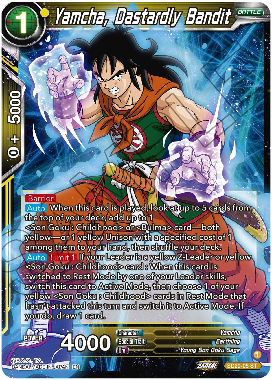 Yamcha, Dastardly Bandit (SD20-05) [Dawn of the Z-Legends]