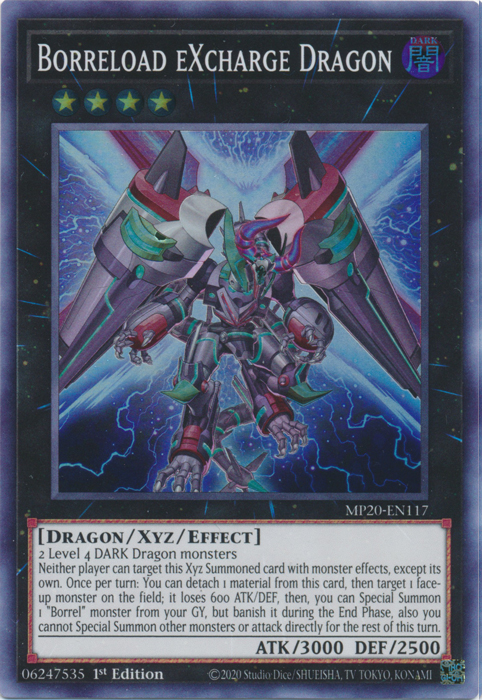 Borreload eXcharge Dragon [MP20-EN117] Super Rare