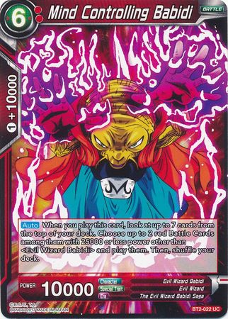 Mind Controlling Babidi (BT2-022) [Union Force]