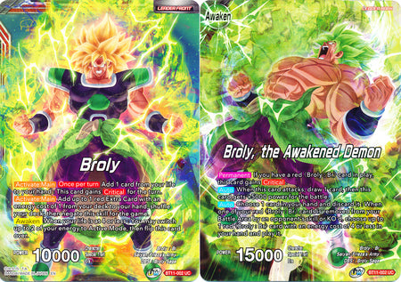 Broly // Broly, the Awakened Demon (BT11-002) [Vermilion Bloodline]