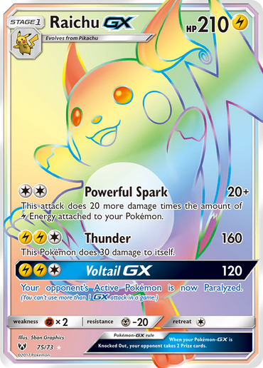 Raichu GX (75/73) [Sun & Moon: Shining Legends]