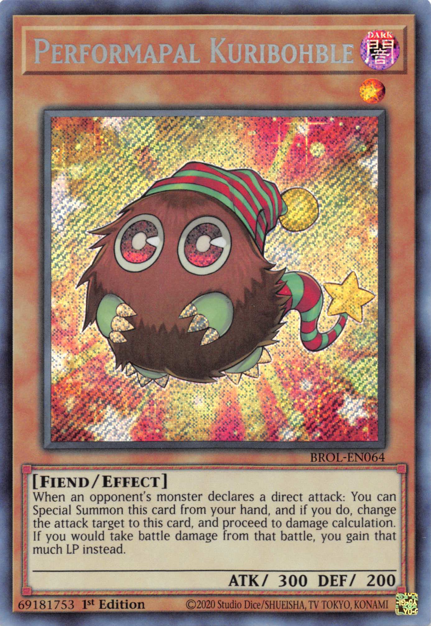 Performapal Kuribohble [BROL-EN064] Secret Rare