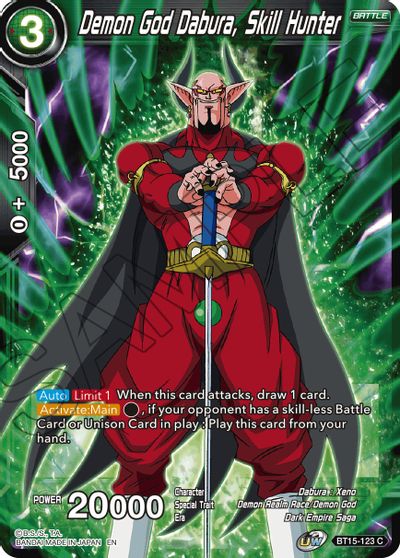 Demon God Dabura, Skill Hunter (BT15-123) [Saiyan Showdown]