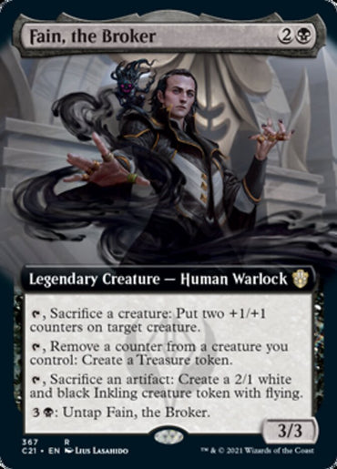 Fain, the Broker (Extended Art) [Commander 2021]