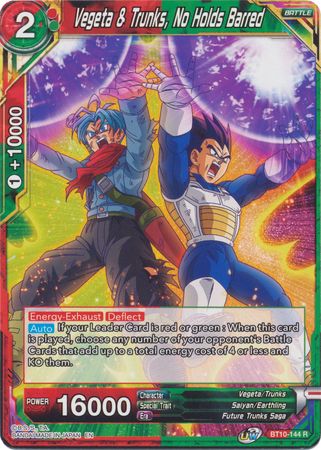 Vegeta & Trunks, No Holds Barred (BT10-144) [Revision Pack 2020]