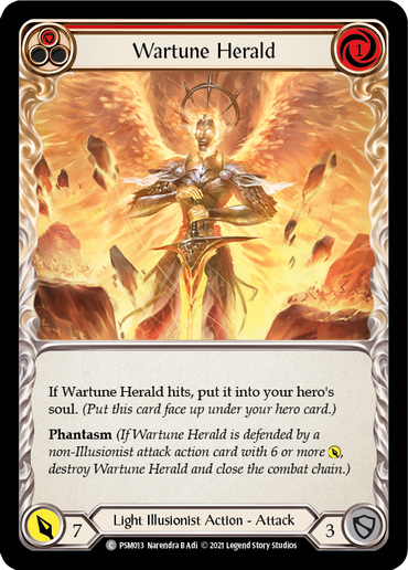 Wartune Herald (Red) [PSM013] (Monarch Prism Blitz Deck)