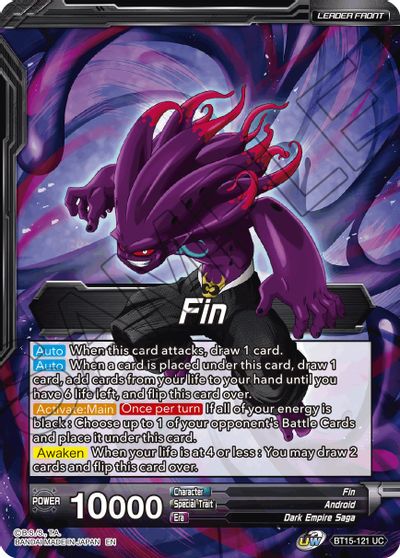 Fin // Fin, Apocalyptic Absorption (BT15-121) [Saiyan Showdown]