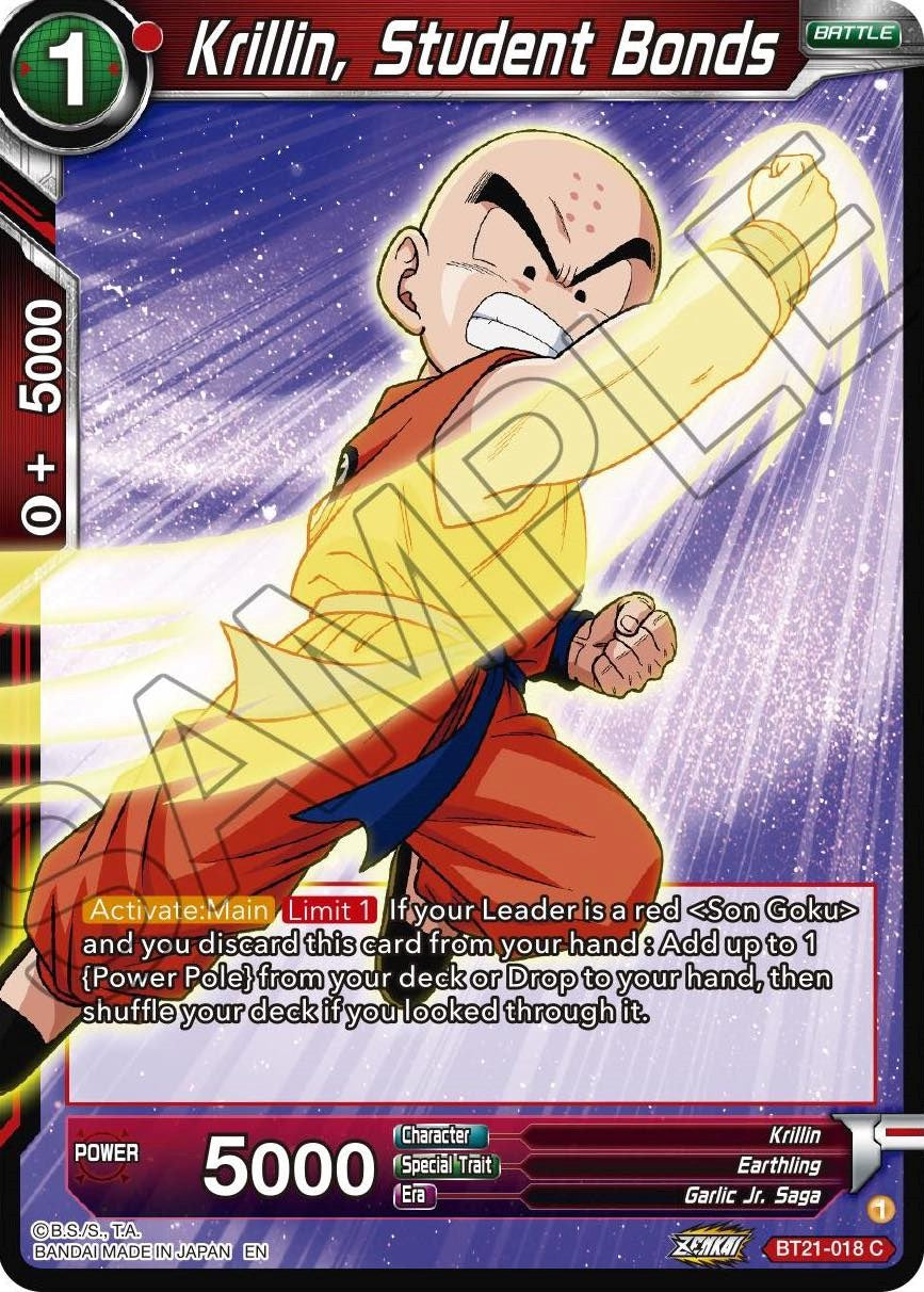 Krillin, Student Bonds (BT21-018) [Wild Resurgence]