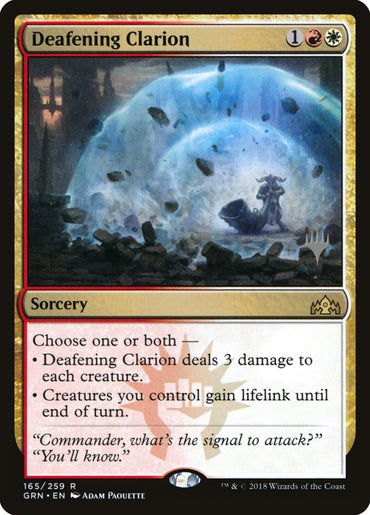 Deafening Clarion (Promo Pack) [Guilds of Ravnica Promos]