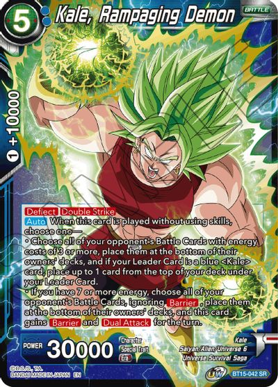 Kale, Rampaging Demon (BT15-042) [Saiyan Showdown]