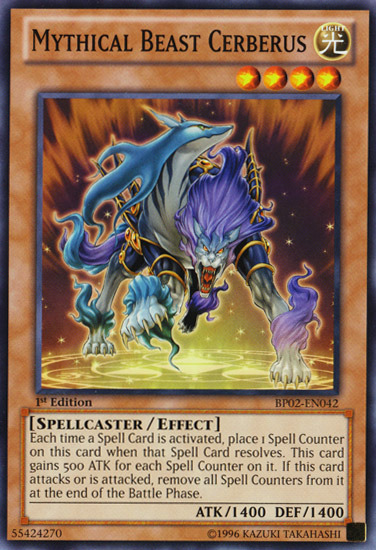 Mythical Beast Cerberus [BP02-EN042] Common