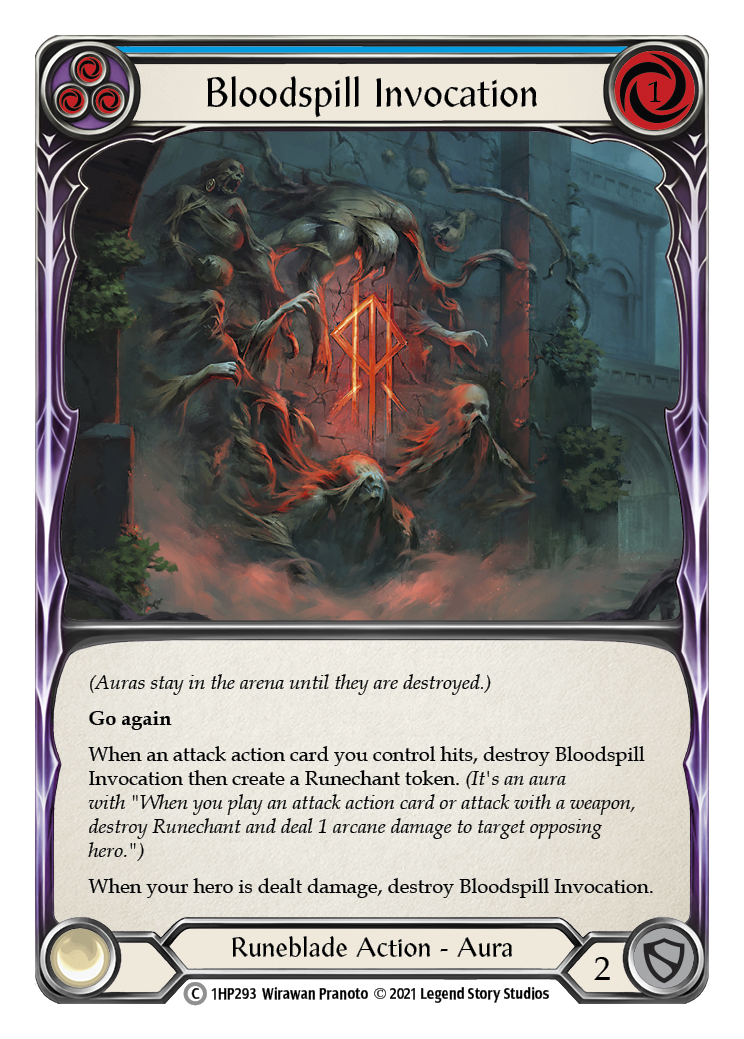 Bloodspill Invocation (Blue) [1HP293] (History Pack 1)