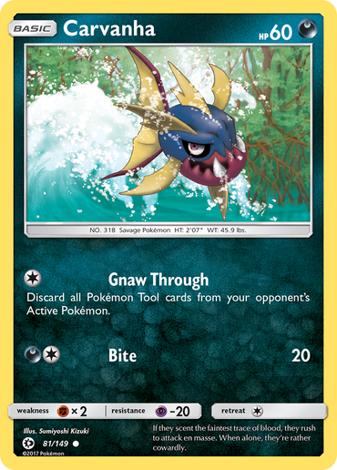 Carvanha (81/149) [Sun & Moon: Base Set]