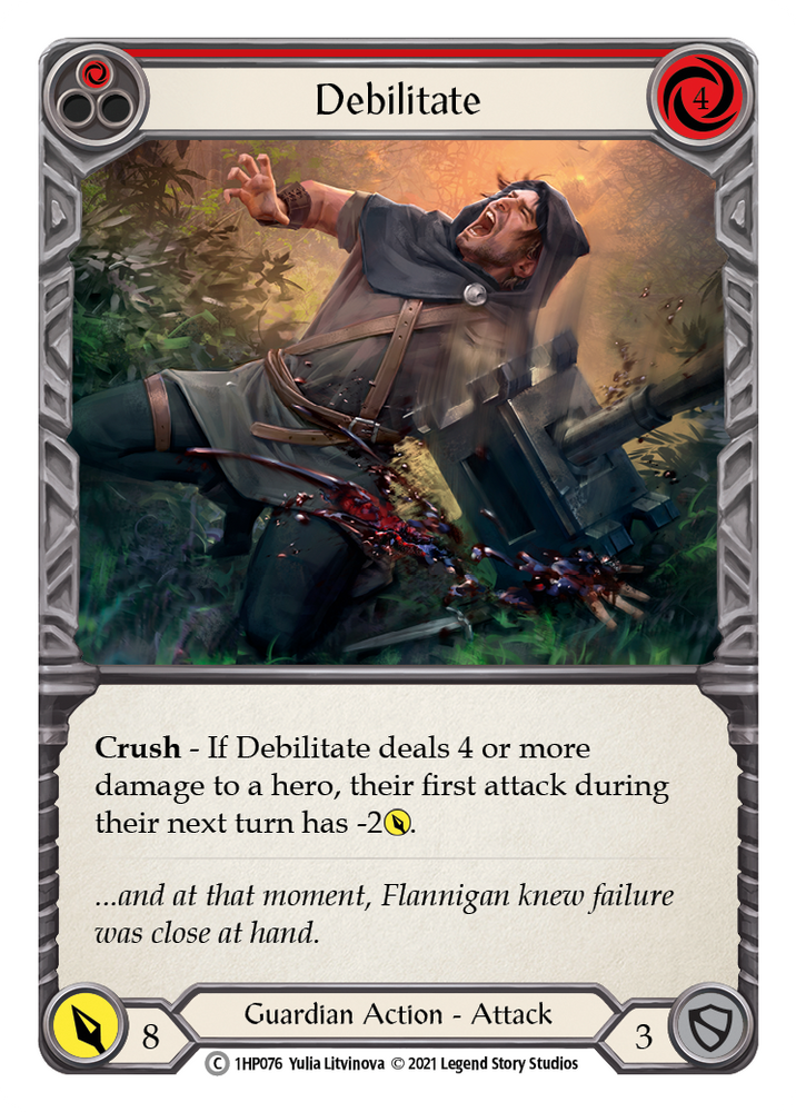 Debilitate (Red) [1HP076] (History Pack 1)