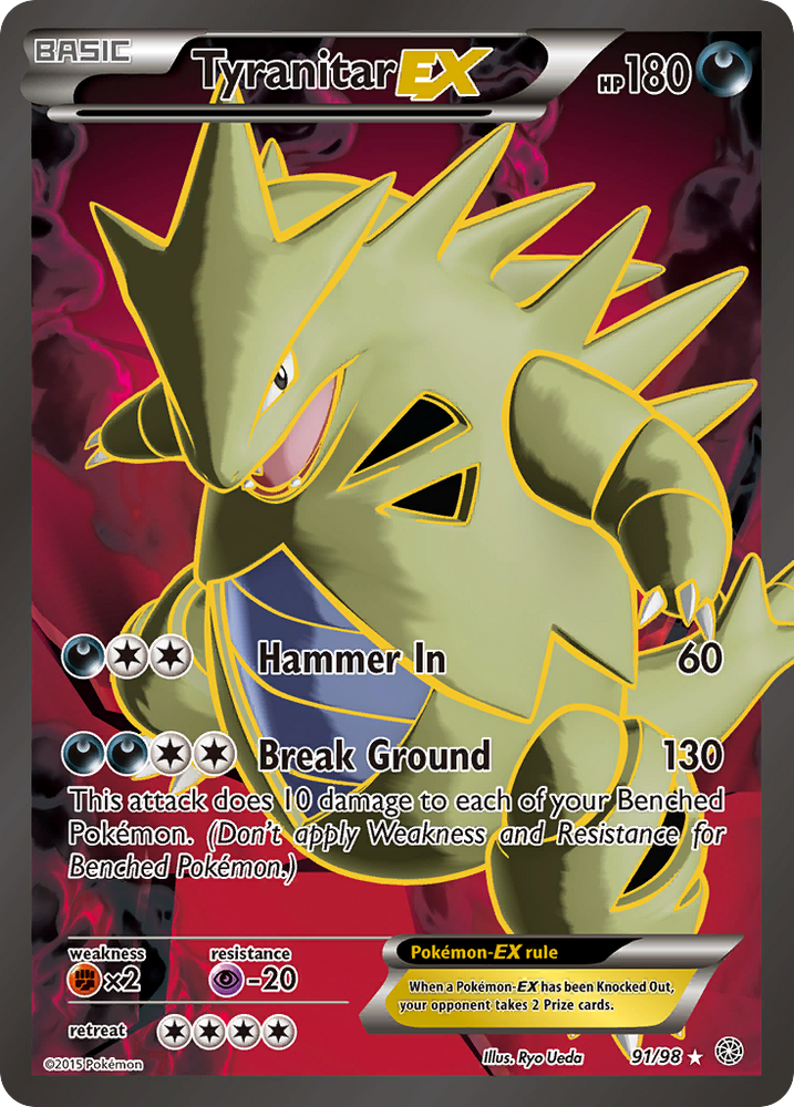 Tyranitar EX (91/98) [XY: Ancient Origins]