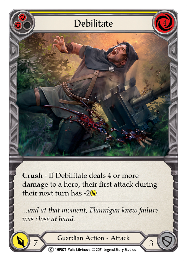 Debilitate (Yellow) [1HP077] (History Pack 1)