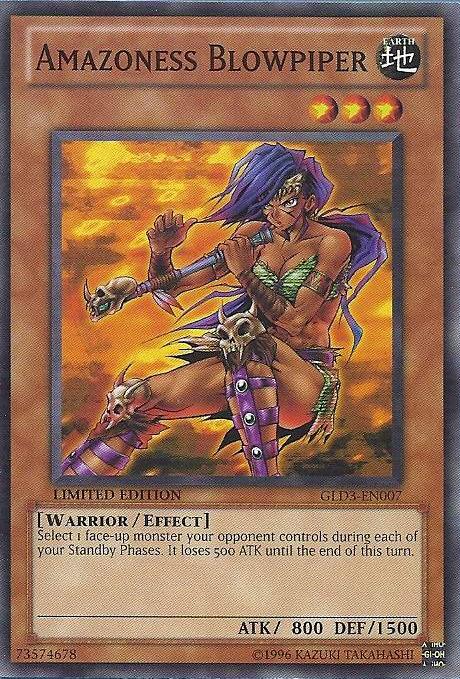 Amazoness Blowpiper [GLD3-EN007] Common