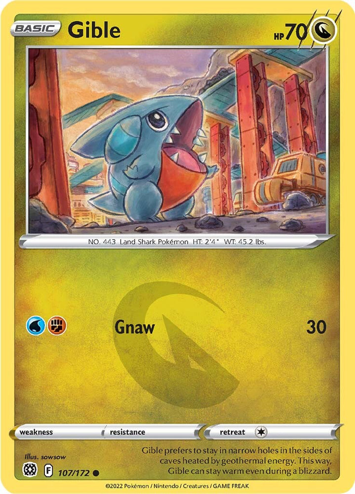 Gible (107/172) [Sword & Shield: Brilliant Stars]