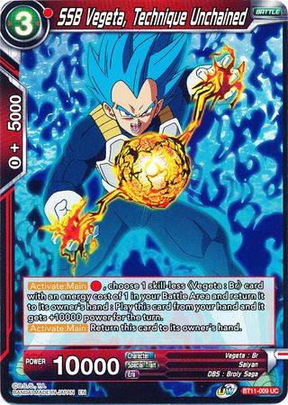 SSB Vegeta, Technique Unchained (BT11-009) [Vermilion Bloodline]